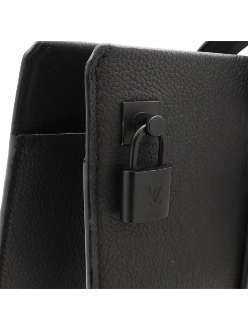 Louis Vuitton LV Aerogram Tote Shoulder Bag Leather Noir Black